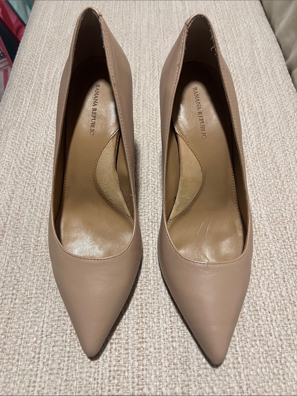 Banana Republic Women's Pointed Toe Pumps in Taupe